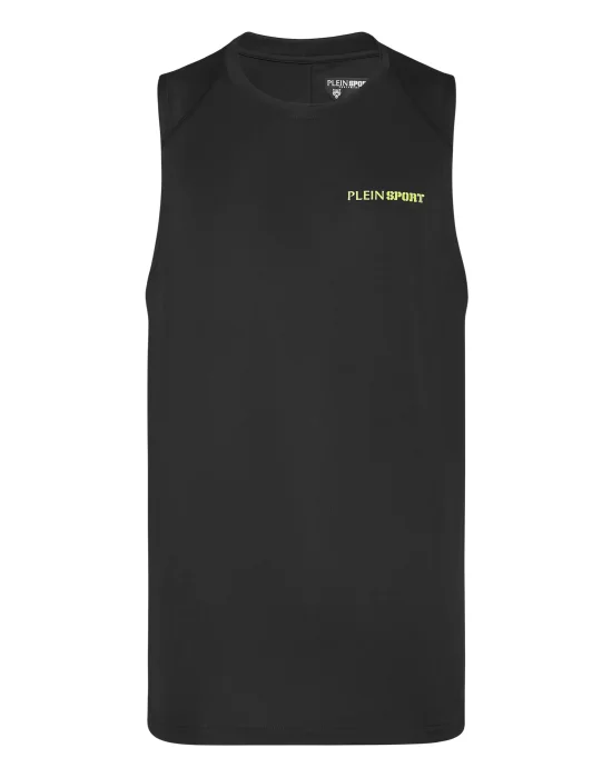 Micro Rib Tank Top Round Neck
