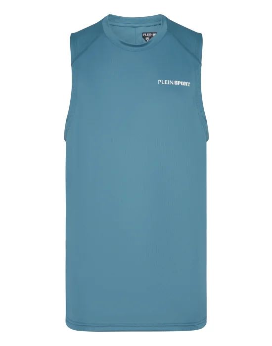 Micro Rib Tank Top Round Neck