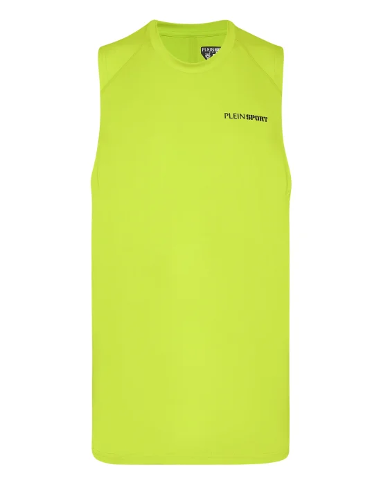 Micro Rib Tank Top Round Neck