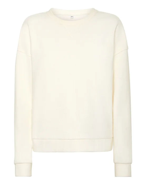 Boxy Fit Sweatshirt Round Neck LS