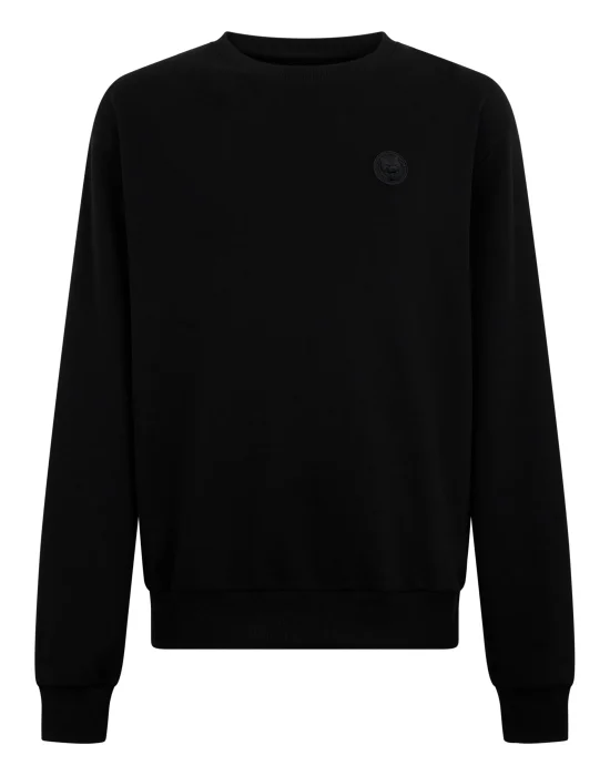 Fleece Round Neck Sweatshirt 3D Tiger