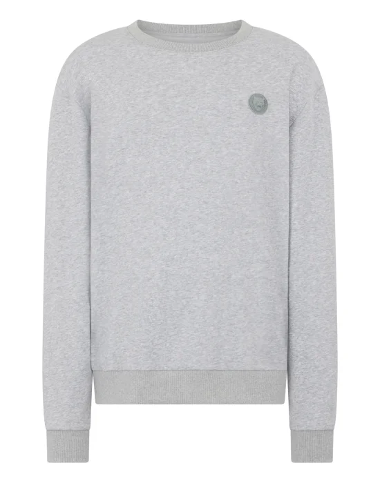 Fleece Round Neck Sweatshirt 3D Tiger