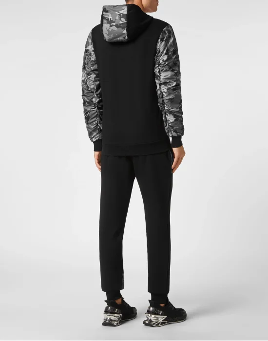 Jogging Tracksuit: Hoodie Sweatjacket/Trousers Camouflage