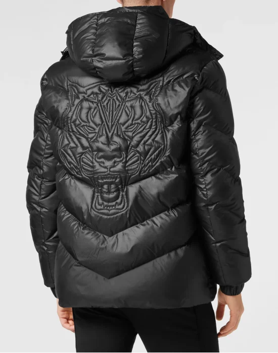Nylon Puffer Jacket Tiger