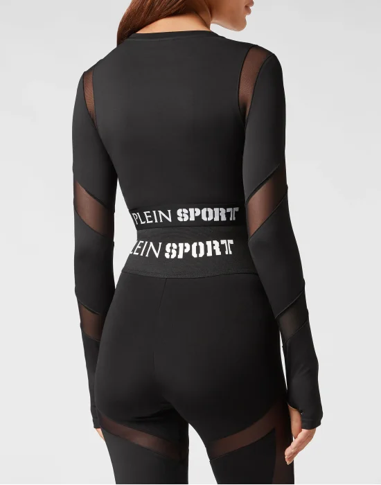 Jogging Cropped Top LS Multicut