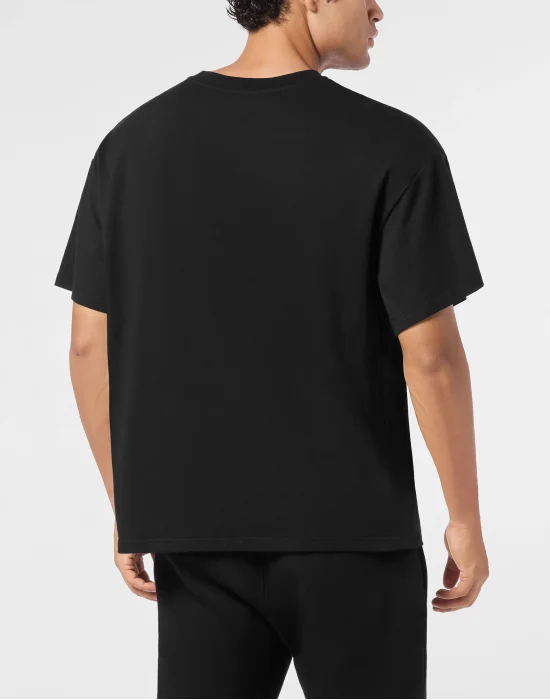 Round Neck T-Shirt Logo Stripes