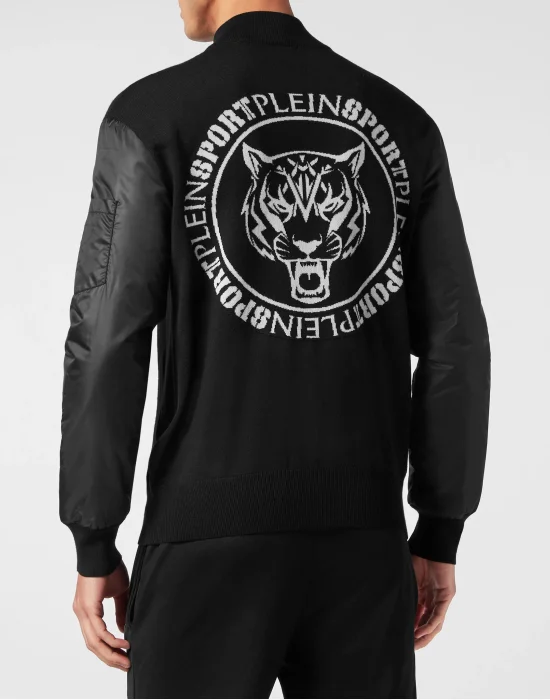 Knit Padded Jacket Tiger Court Edition