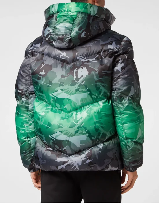 Nylon Padded Jacket Neon Amazon Edition (Camouflage)
