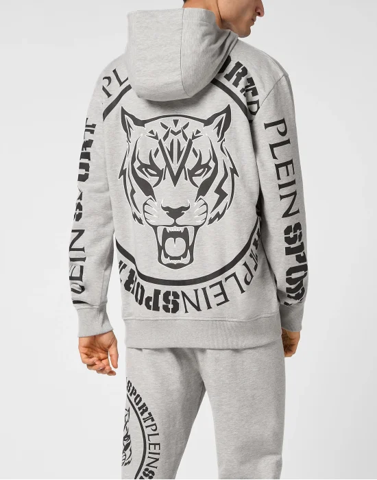 Hoodie Sweatjacket Carbon Tiger