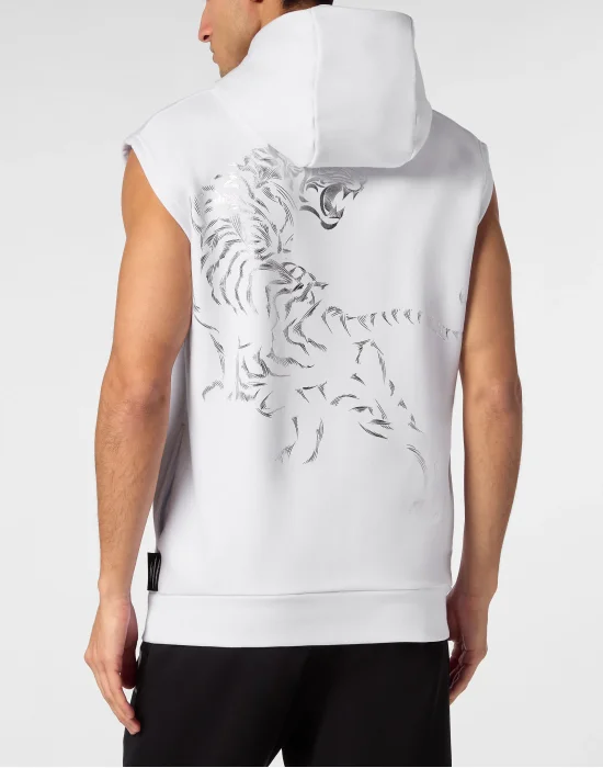 Sleeveless Sweatshirt Tiger
