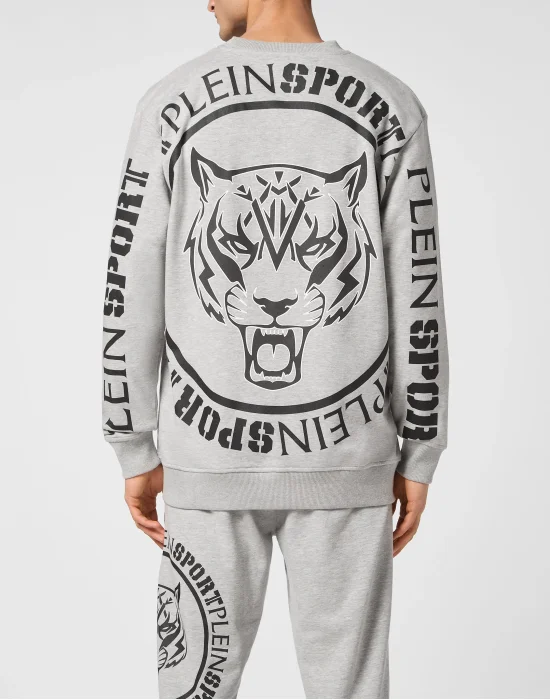 Sweatshirt Round Neck Carbon Tiger