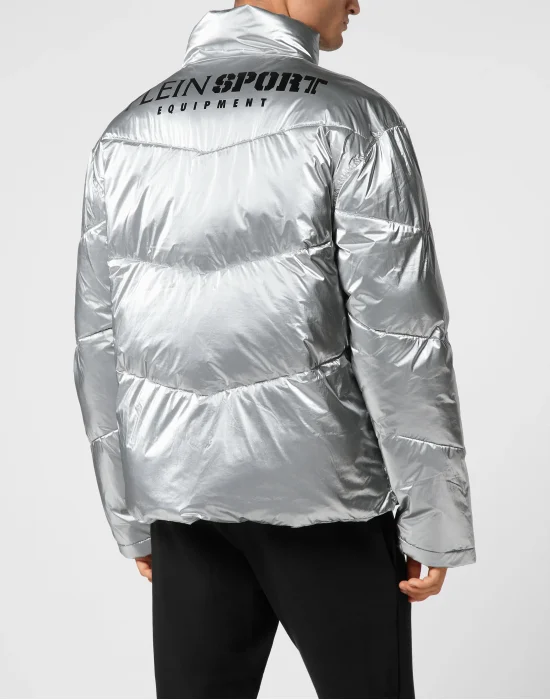 Nylon Crease Puffer Jacket