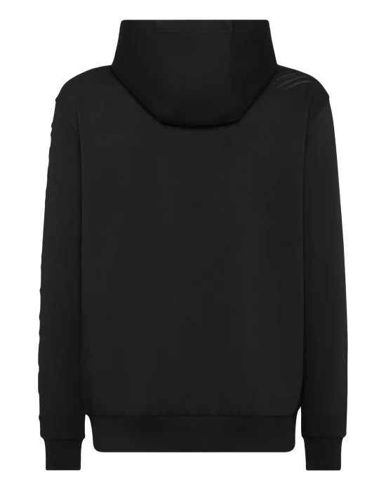 Embossed Hoodie Sweatjacket