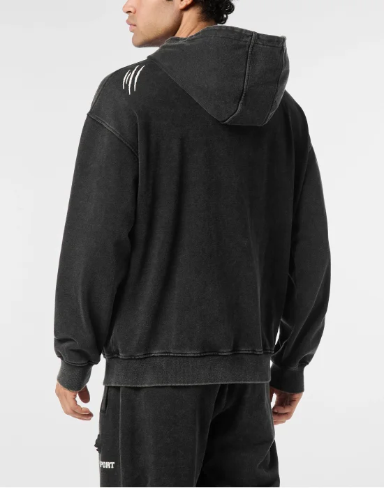 Hoodie Sweatjacket Cold Dye