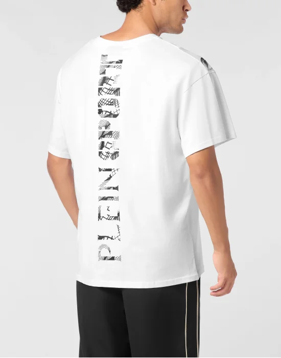 Cotton Round Neck T-Shirt Tiger Line