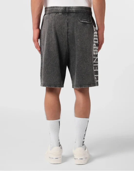 Washed Shorts Crackle Scratch