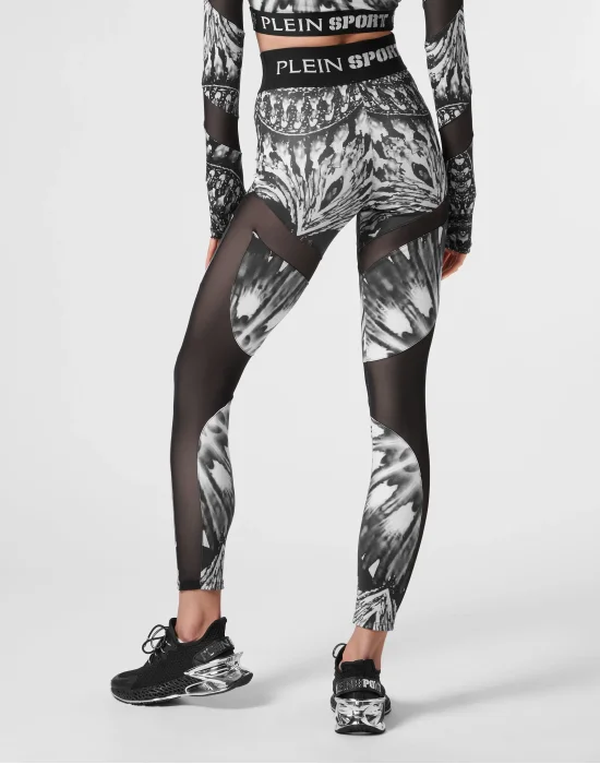 Jogging Leggings Optical Flower