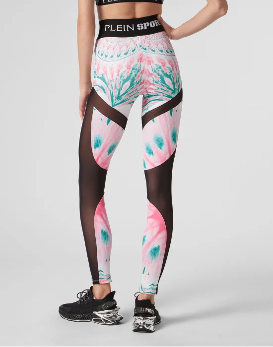 Jogging Leggings Optical Flower