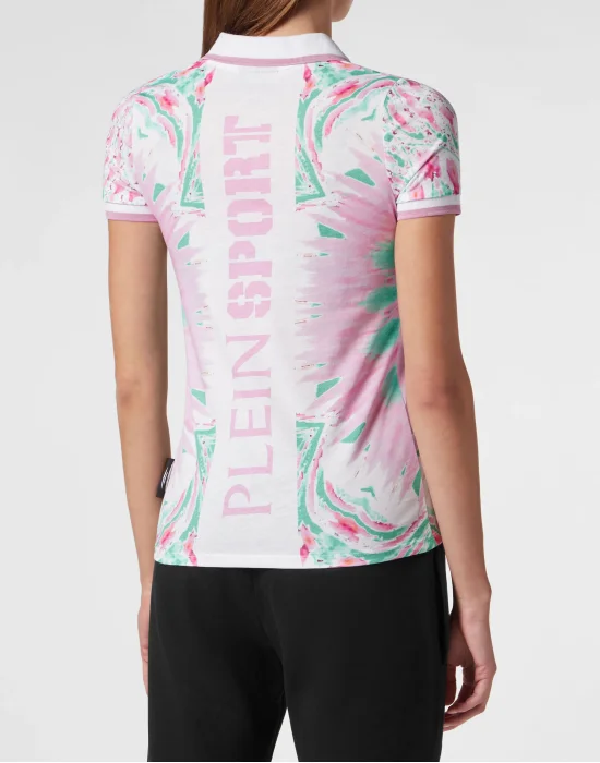 Polo Shirt Optical Flower