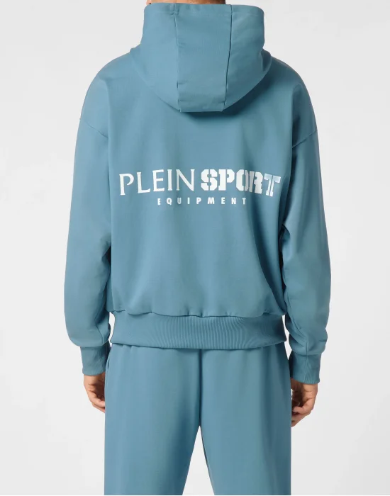 Oversize Zipped Hoodie Sweatshirt LS Scratch