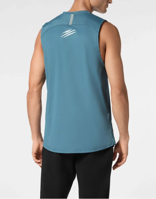 Micro Rib Tank Top Round Neck