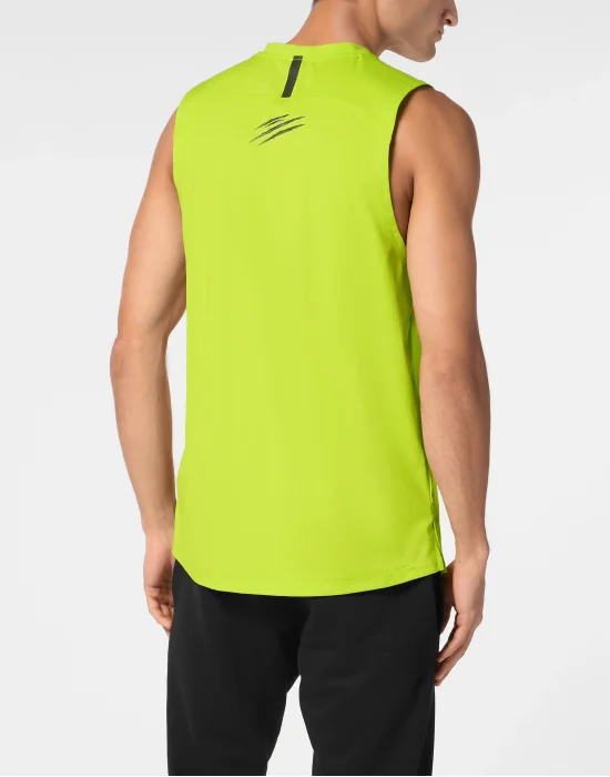 Micro Rib Tank Top Round Neck