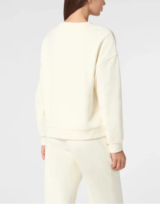 Boxy Fit Sweatshirt Round Neck LS