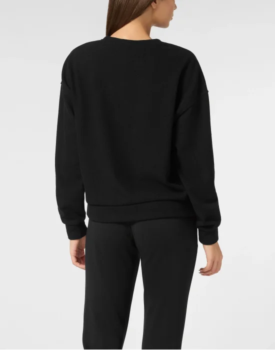Boxy Fit Sweatshirt Round Neck LS