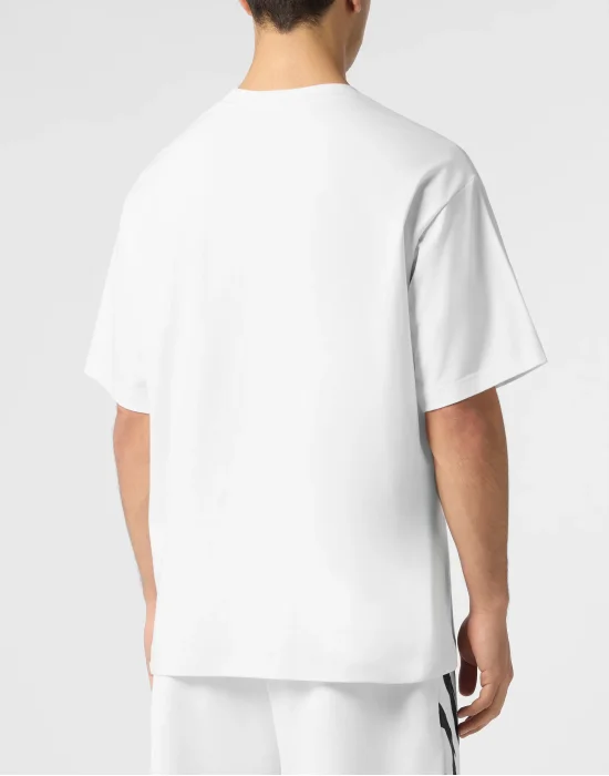 Round Neck T-Shirt Reflective Scratch
